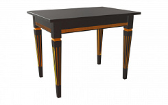 Стол Стар 1000*700*765 (столешница тон черный RAL9005 / подстолье тон черный RAL9005 + патина золото) Стол Стар 1000*700*765 (столешница тон черный RAL9005 / подстолье тон черный RAL9005 + патина золото)